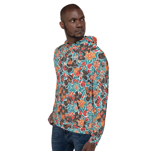 Carmine Canopy on a Hoodie