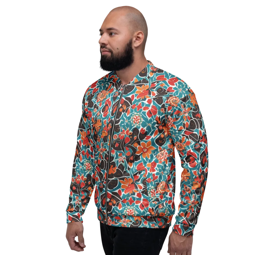 Carmine Canopy on Bomber Jacket — Left