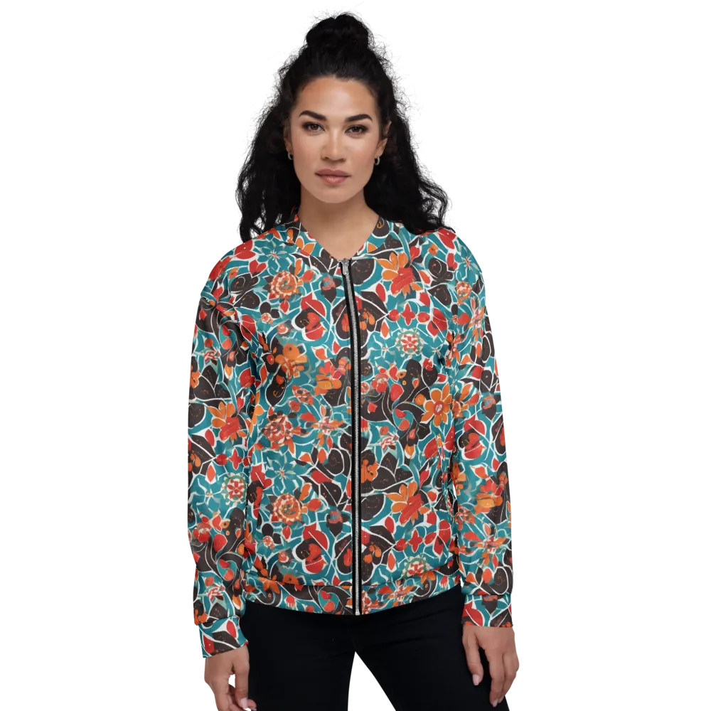 Carmine Canopy on Bomber Jacket — Front
