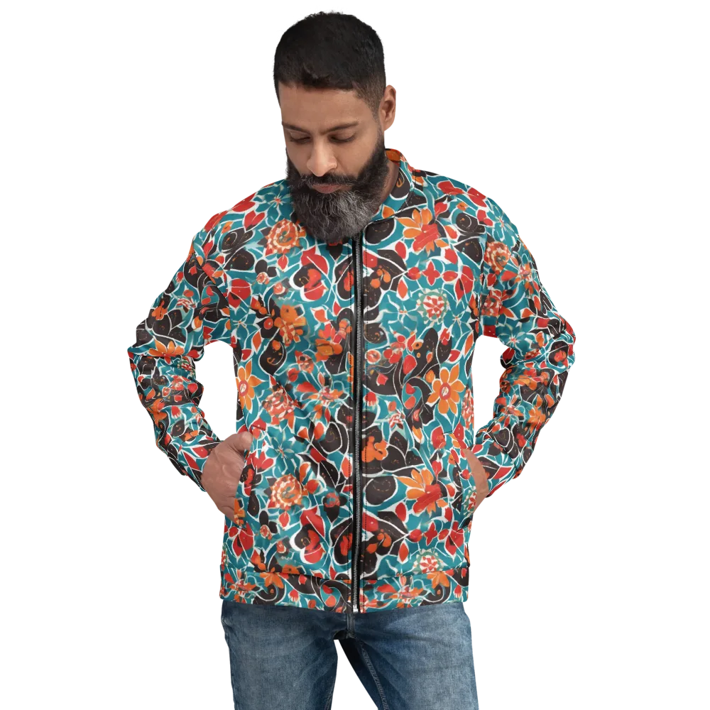 Carmine Canopy on Bomber Jacket — Front