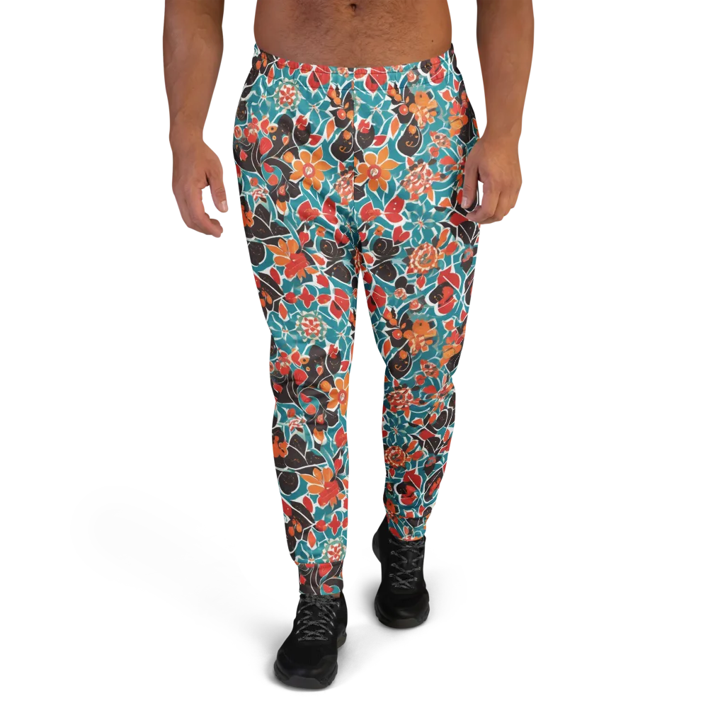Carmine Canopy on Men's Joggers — Front