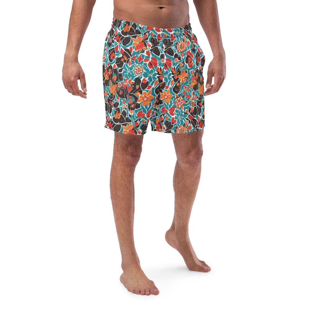 Carmine Canopy on Swim Trunks — Front