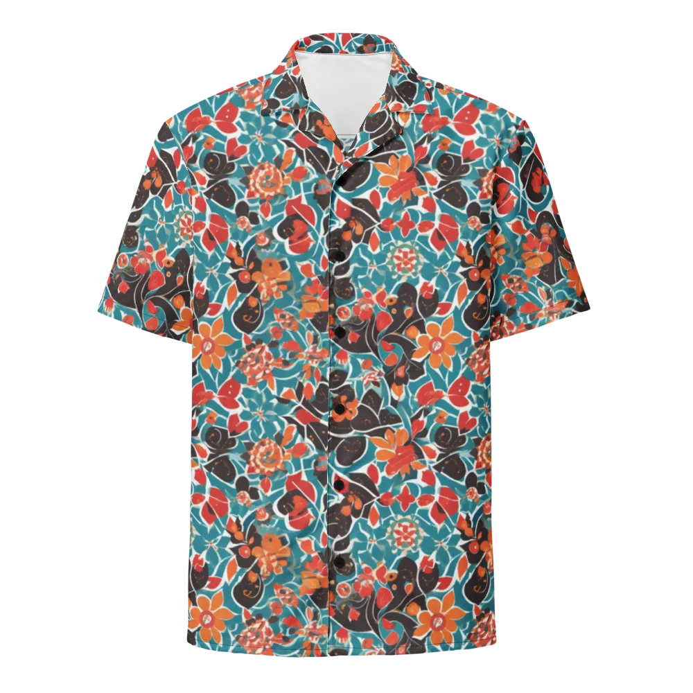 Carmine Canopy on Button Shirt — Front