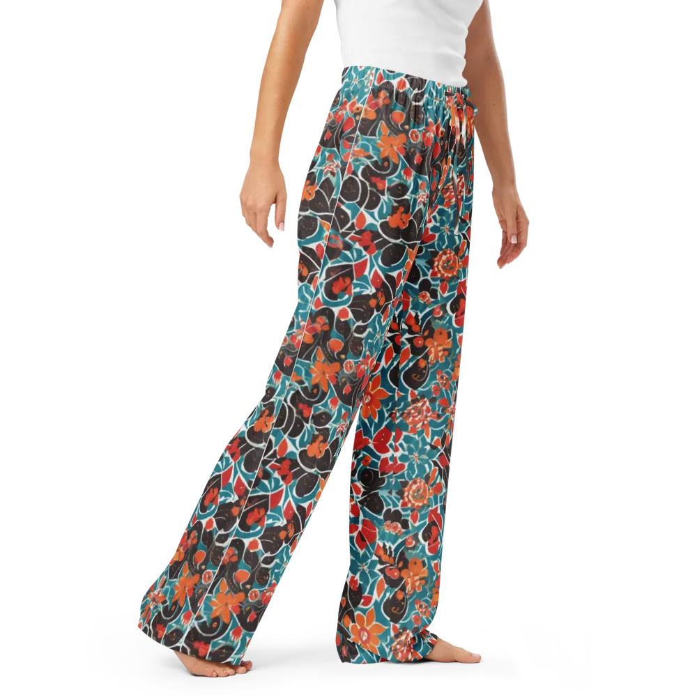 Carmine Canopy on Women's Pajama Pants — Right Front