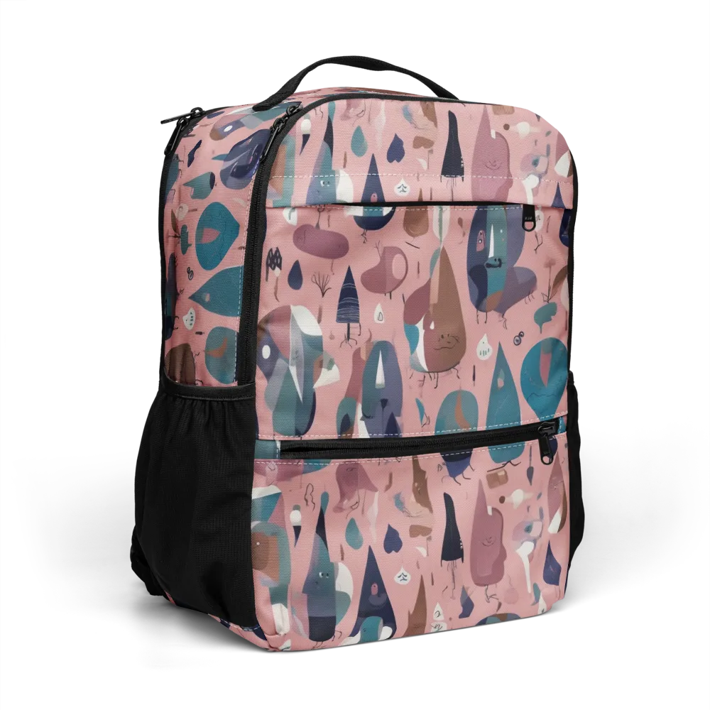 Rosy Oddbirds on Utility Backpack — Right Front