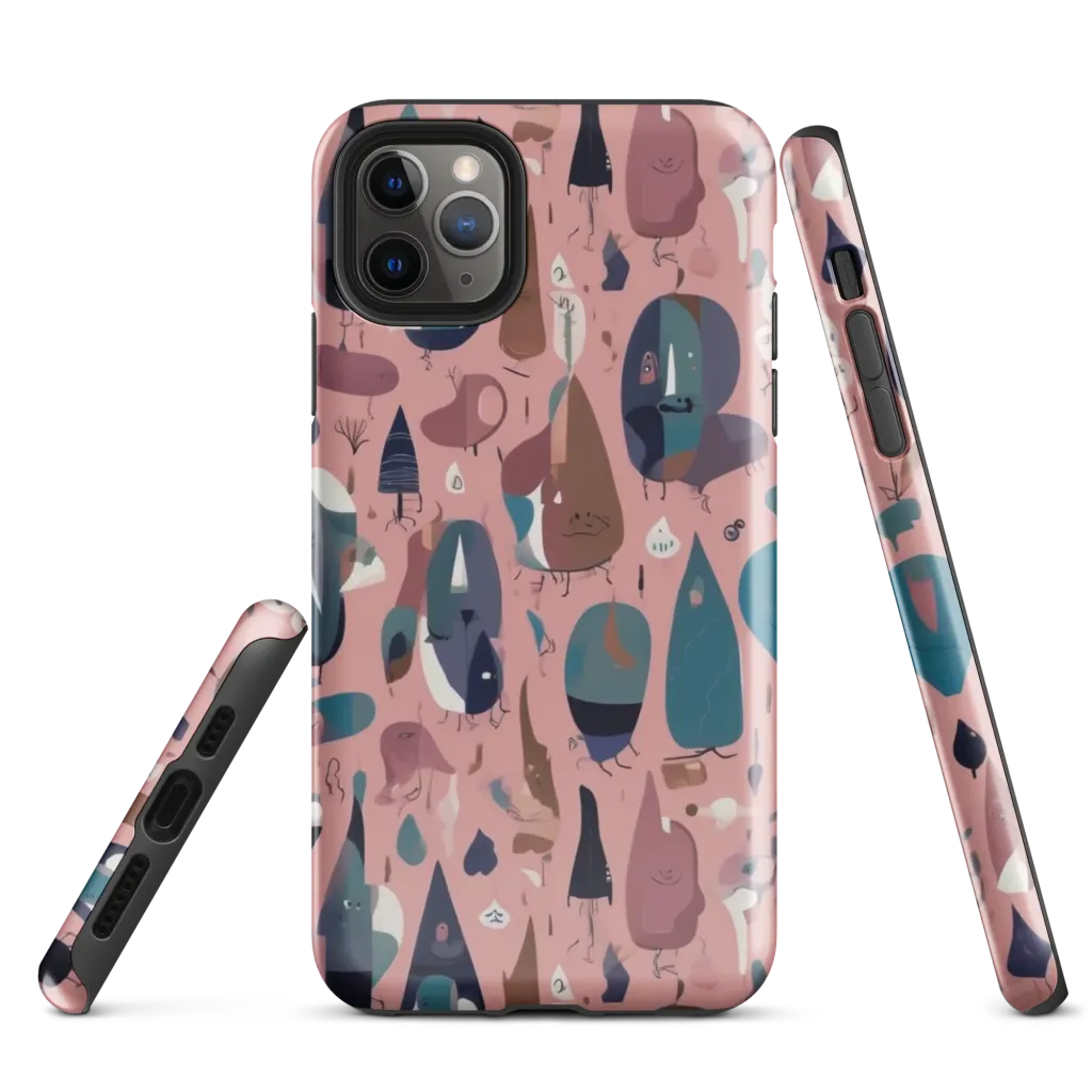 Rosy Oddbirds on Tough Case for iPhone® — Front