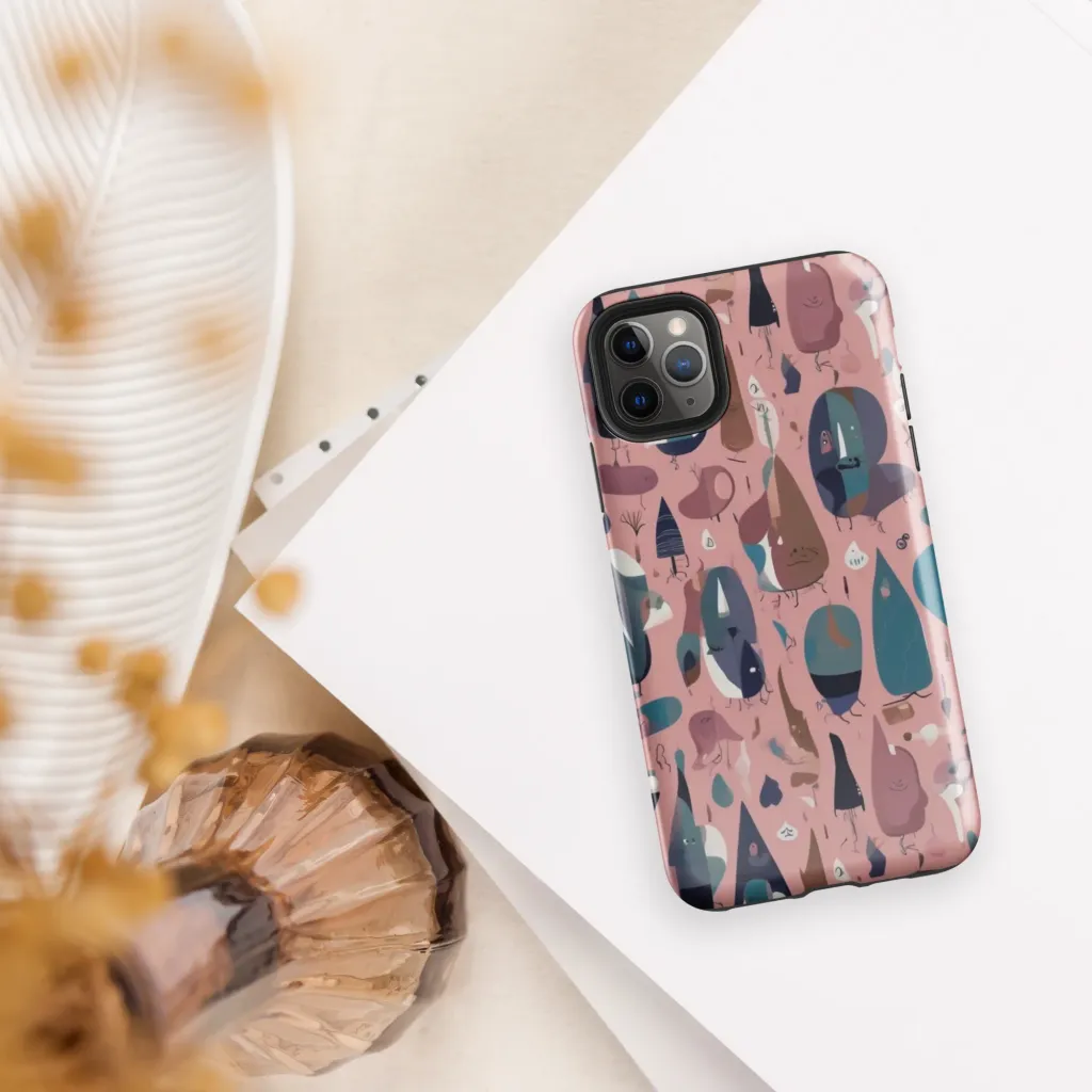 Rosy Oddbirds on Tough Case for iPhone® — Front