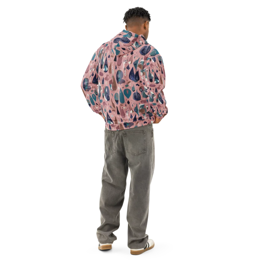 Rosy Oddbirds on Cotton Hoodie — Back
