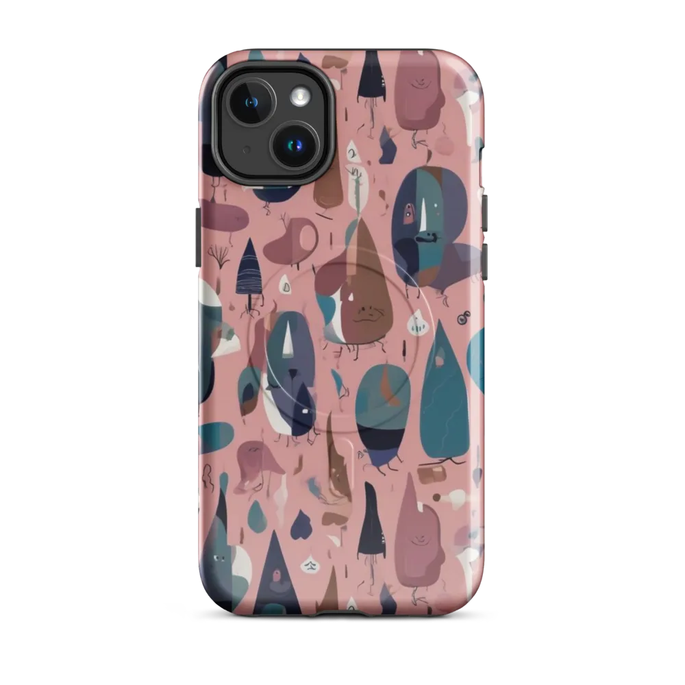 Rosy Oddbirds on MagSafe Tough Case for iPhone® — Front