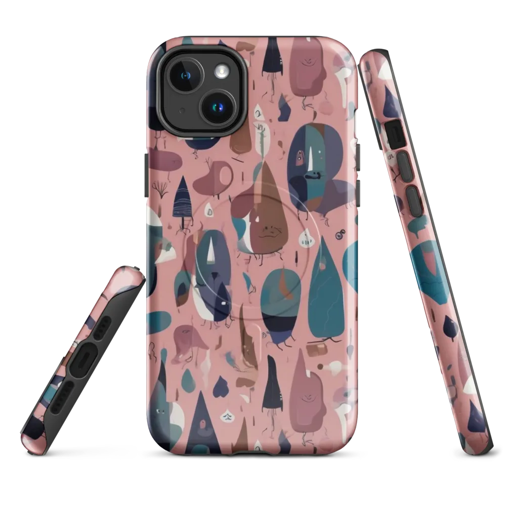 Rosy Oddbirds on MagSafe Tough Case for iPhone® — Front