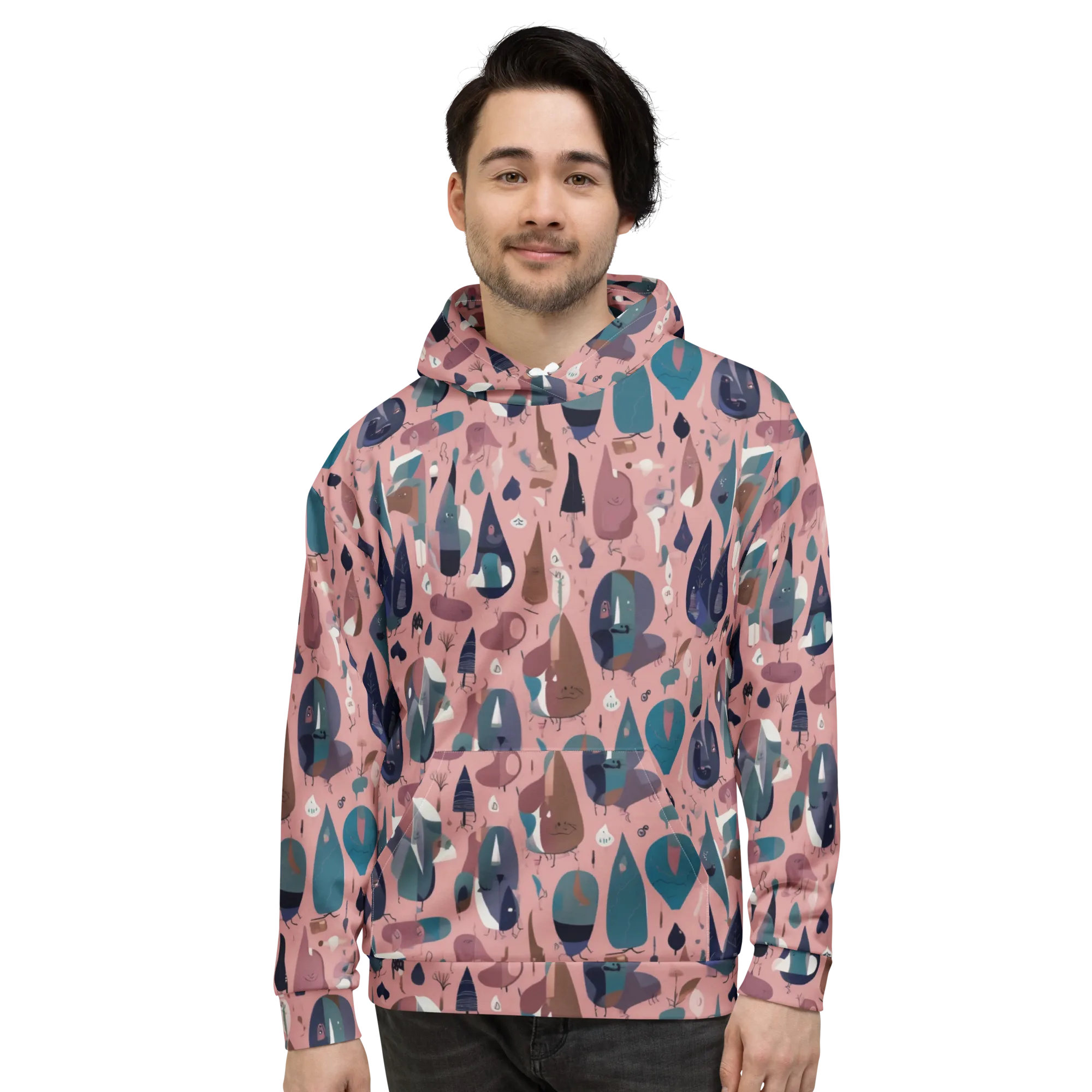 Rosy Oddbirds on Hoodie — Front
