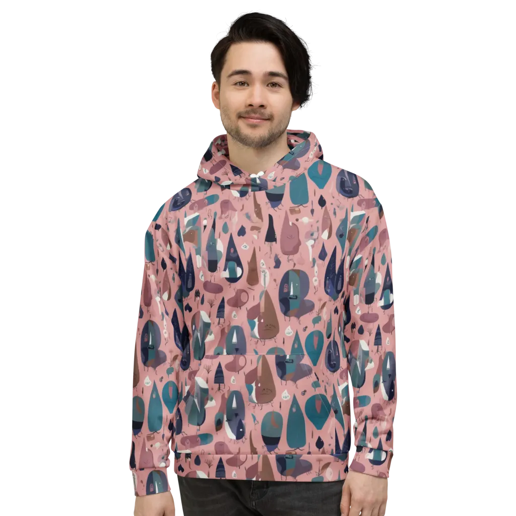 Rosy Oddbirds on Hoodie — Front