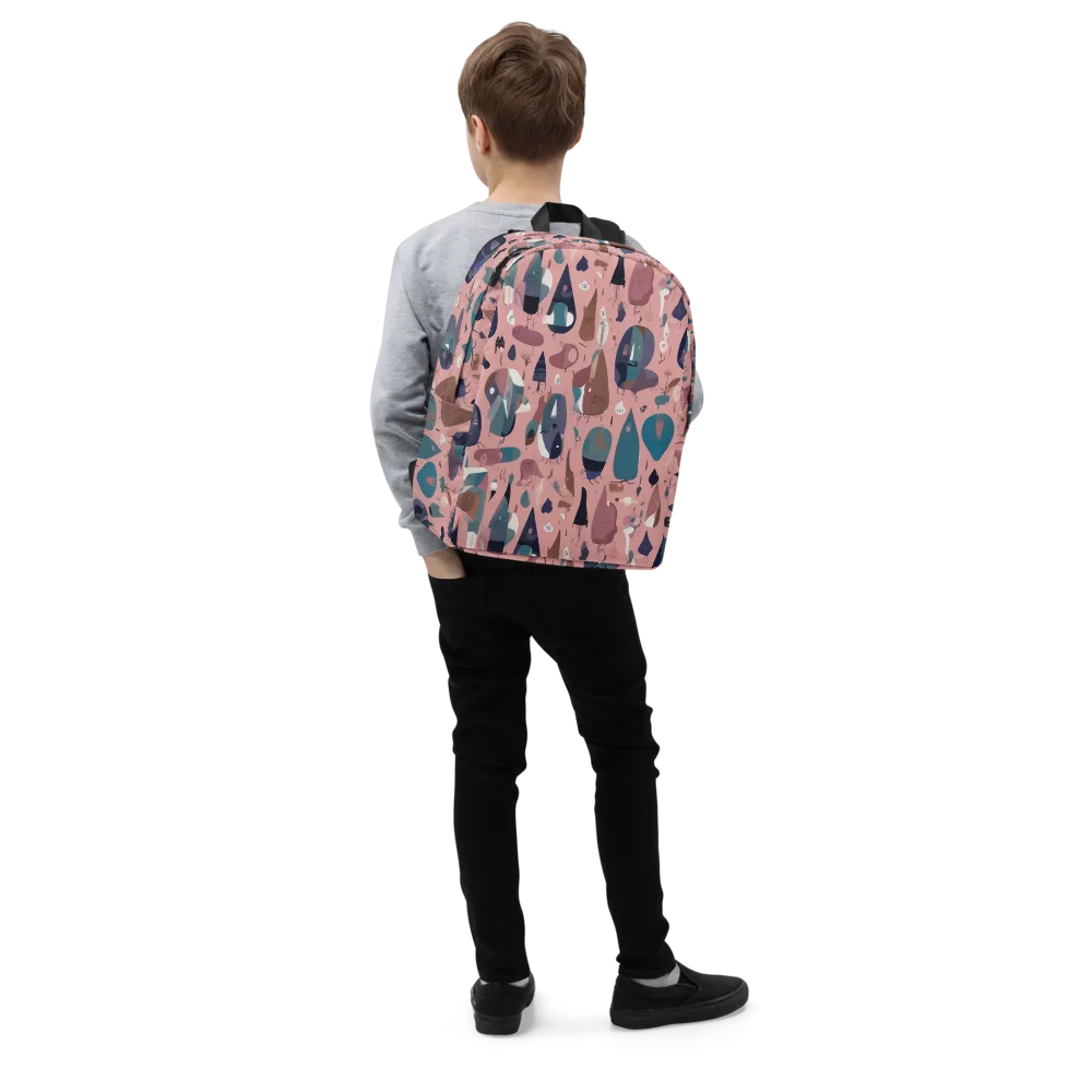 Rosy Oddbirds on Minimalist Backpack — Right Front