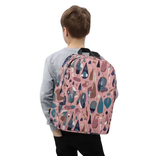 Rosy Oddbirds on a Minimalist Backpack