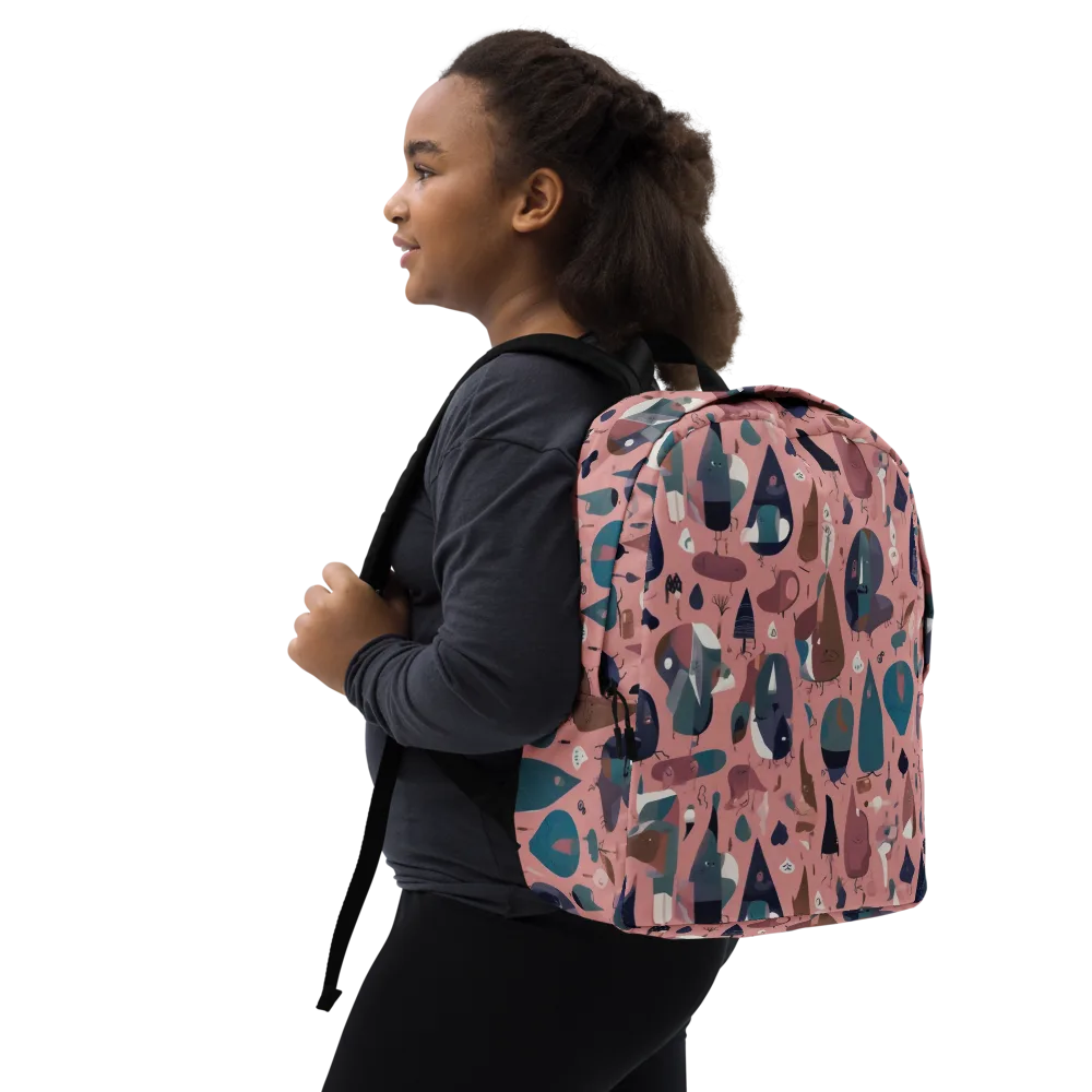 Rosy Oddbirds on Minimalist Backpack — Right Front