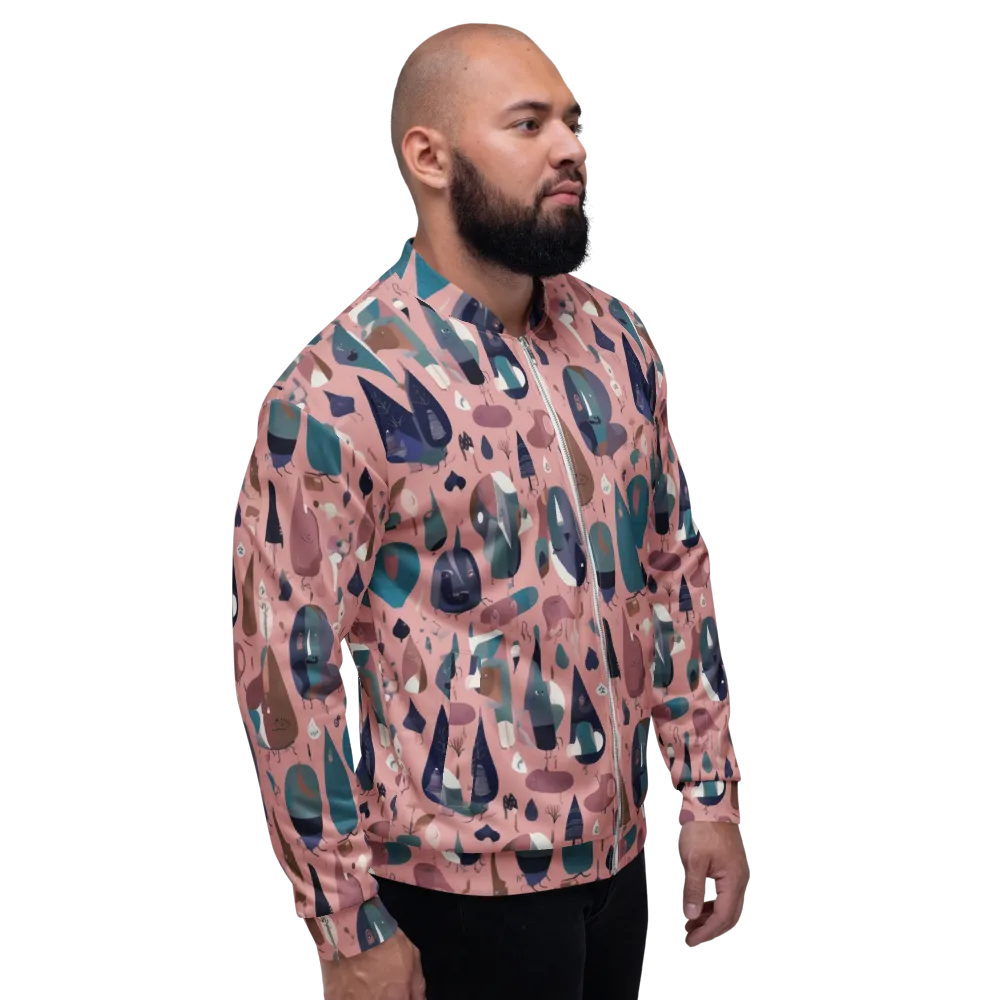 Rosy Oddbirds on Bomber Jacket — Right