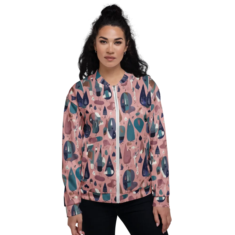 Rosy Oddbirds on Bomber Jacket — Front