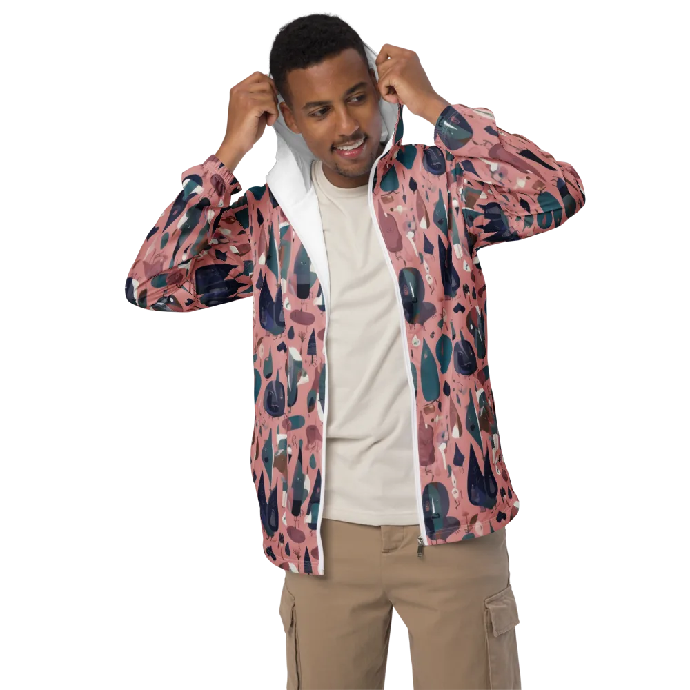 Rosy Oddbirds on Men's Windbreaker — Front
