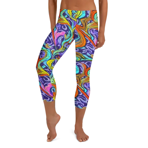 Flux Fantasia on a Capri Leggings