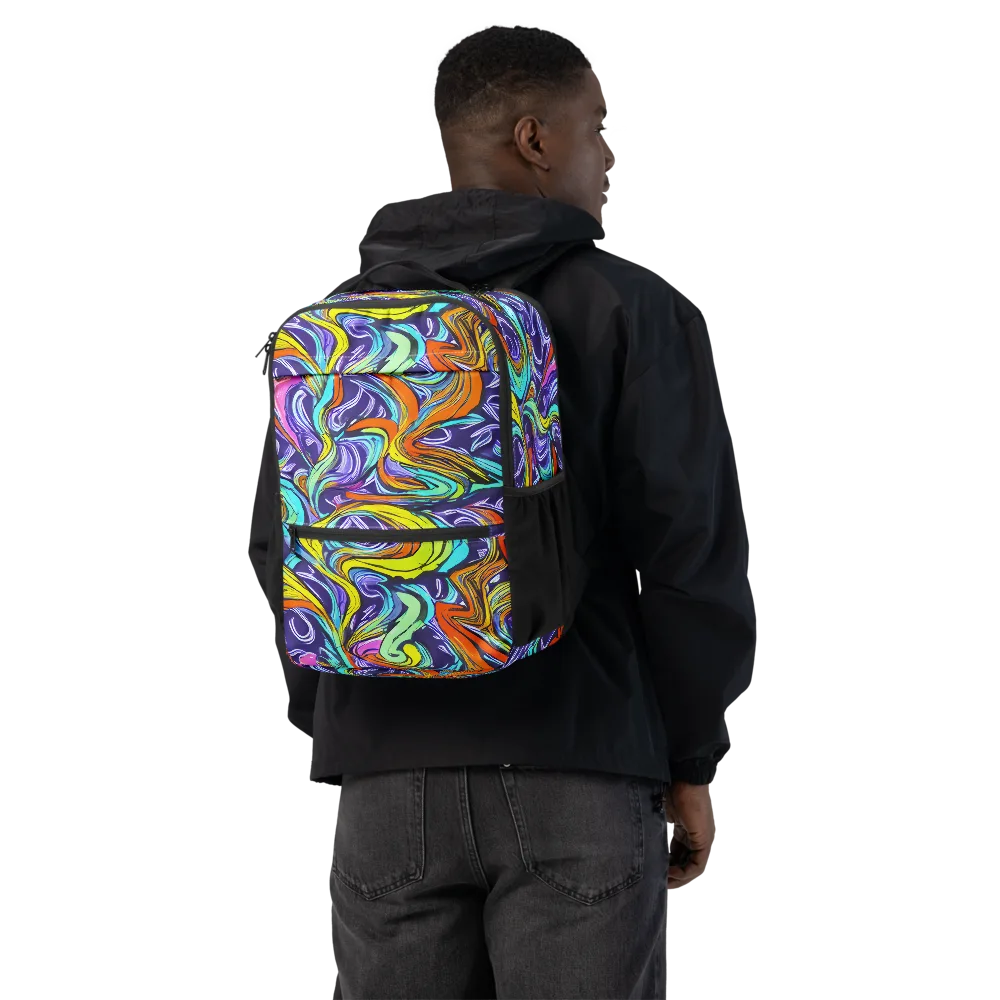 Flux Fantasia on Utility Backpack — Back