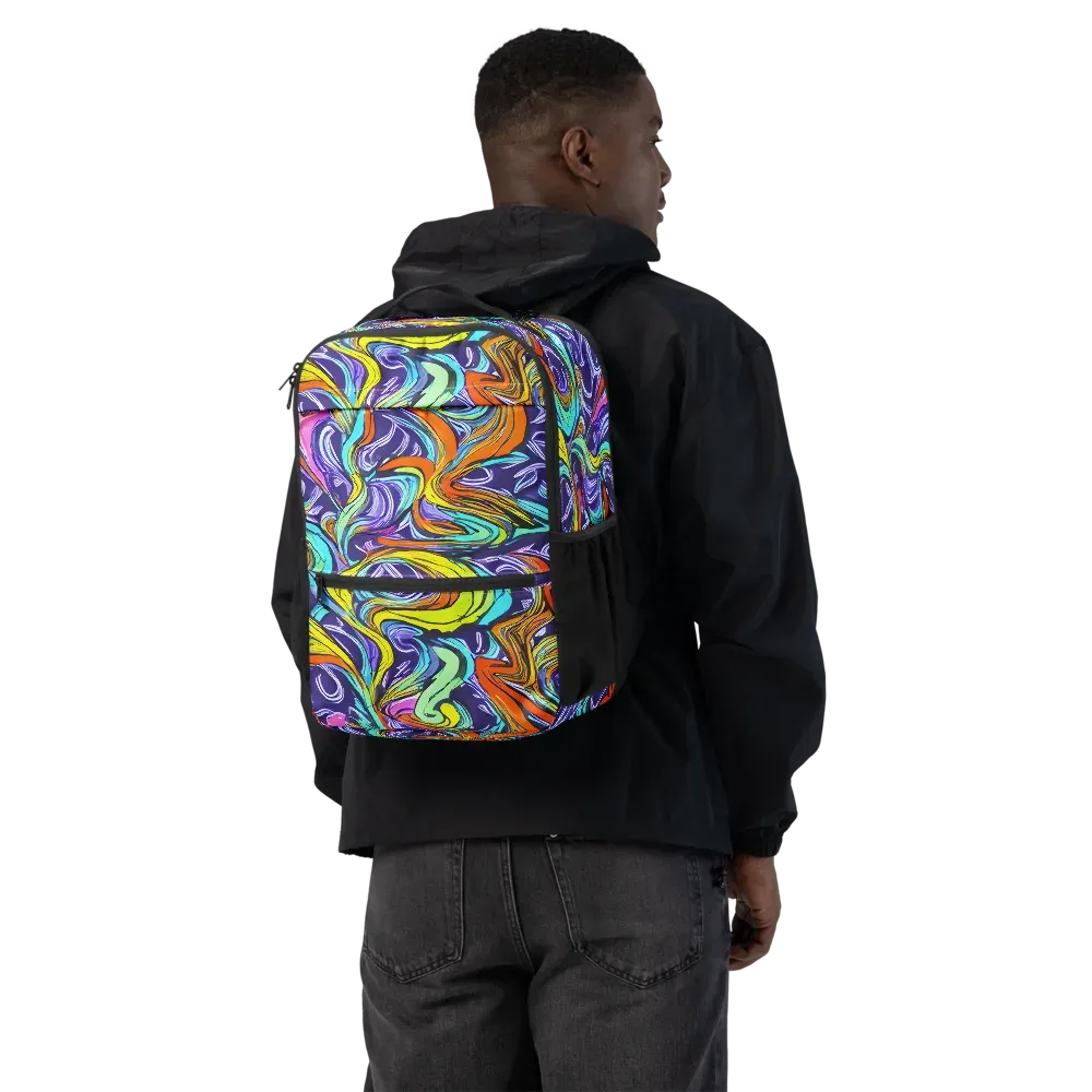 Flux Fantasia on Utility Backpack — Back