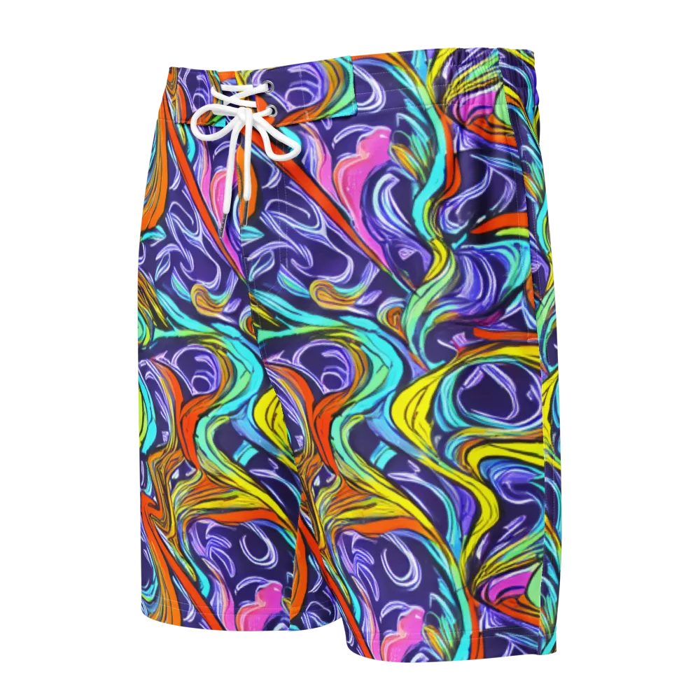 Flux Fantasia on Men's Board Shorts — Front