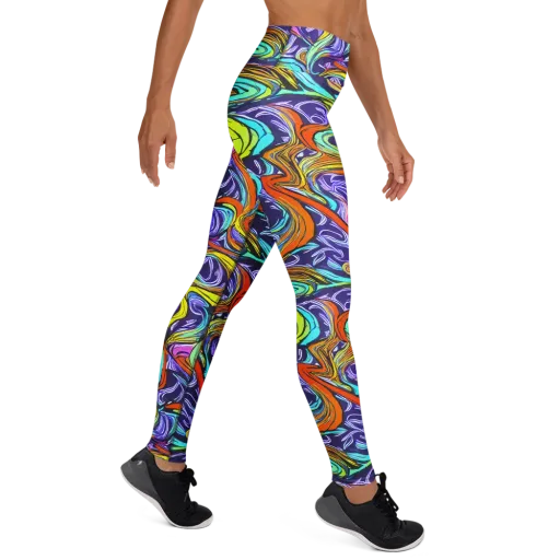 Flux Fantasia on a Yoga Leggings