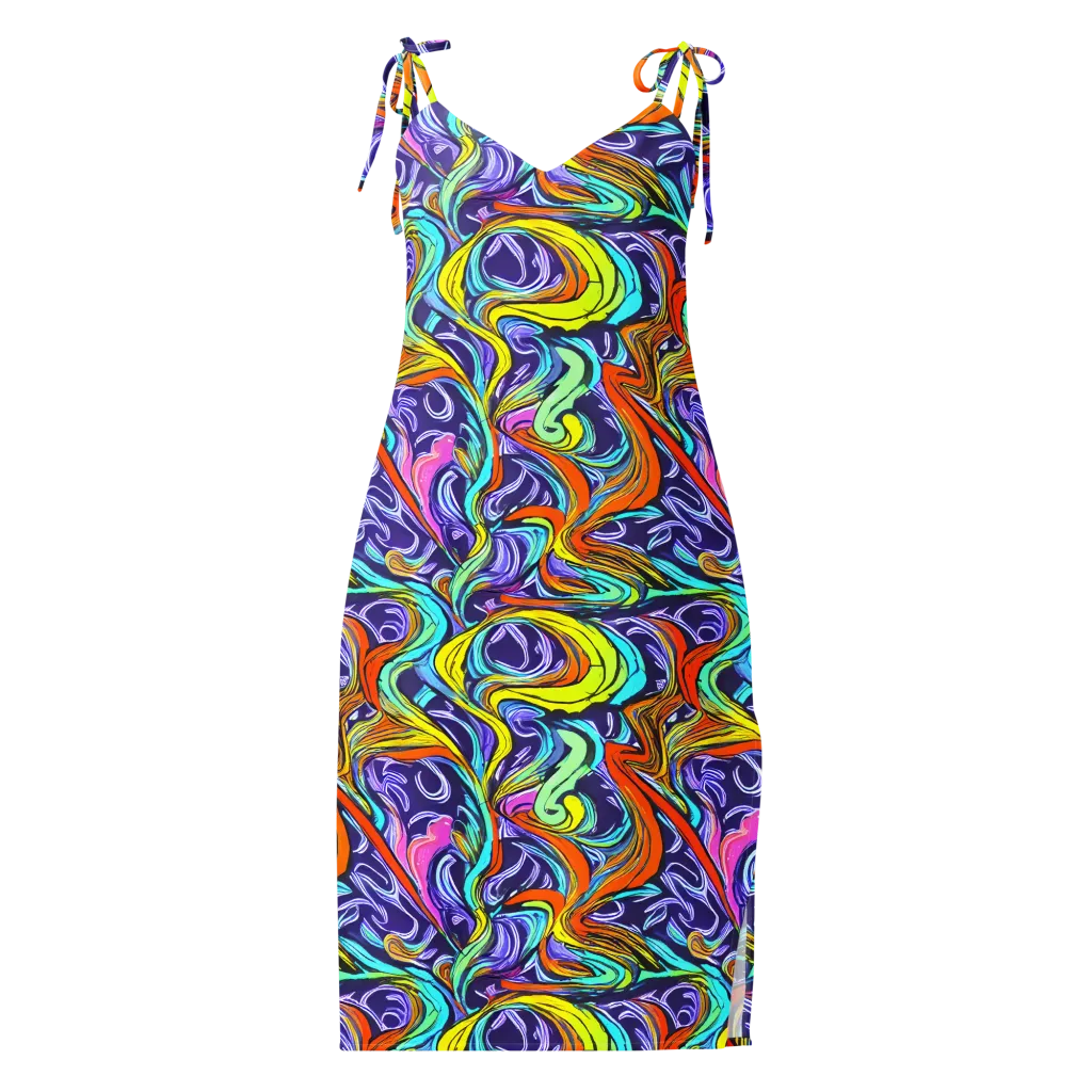 Flux Fantasia on Slip Dress — Front