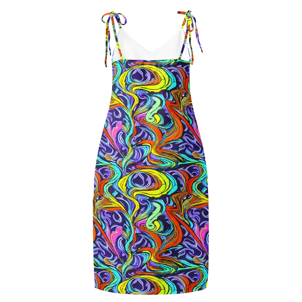 Flux Fantasia on Slip Dress — Back