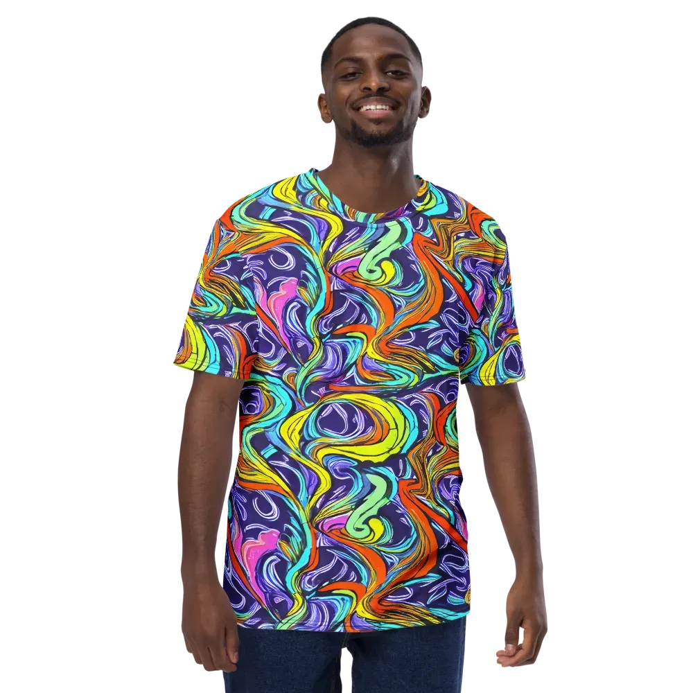Flux Fantasia on Men's Crew Neck T-Shirt — Front