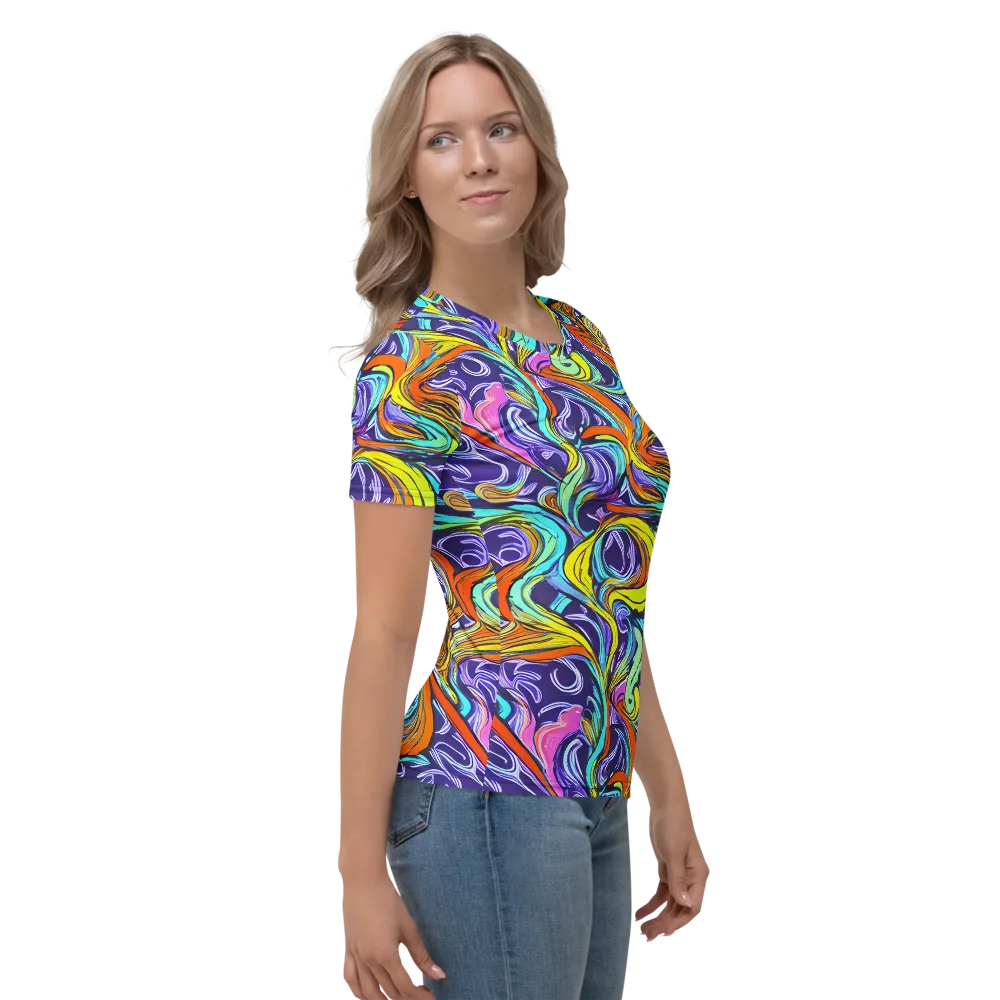 Flux Fantasia on Women's Crew Neck T-Shirt — Right