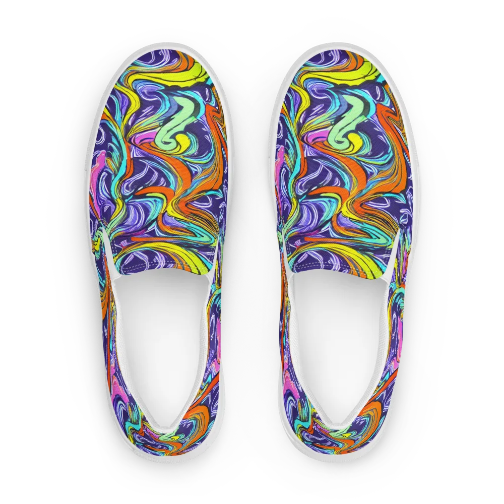 Flux Fantasia on Men's Slip-On Canvas Shoes — Front