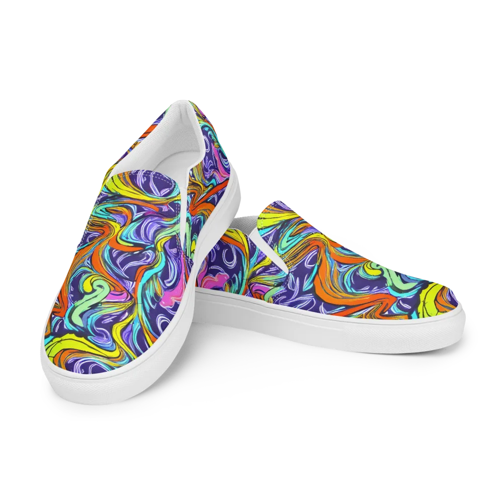 Flux Fantasia on Men's Slip-On Canvas Shoes — Left Front