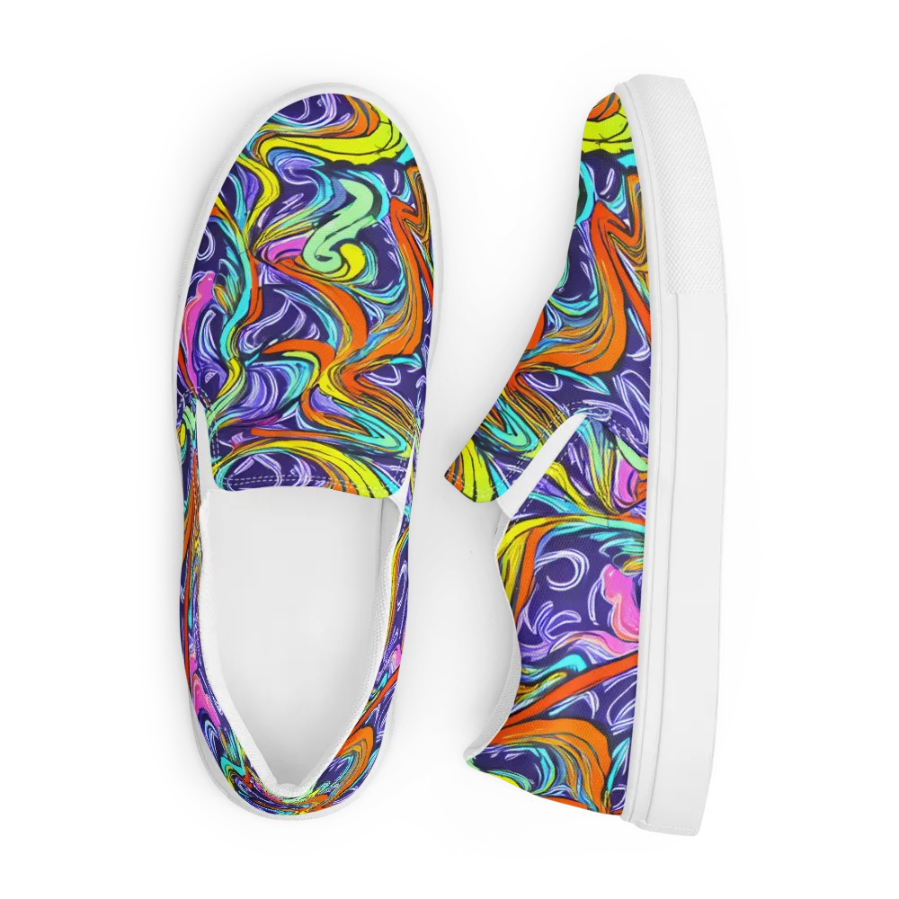 Flux Fantasia on Men's Slip-On Canvas Shoes — Front