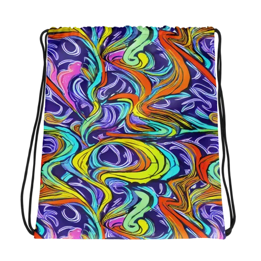 Flux Fantasia on a Drawstring Bag