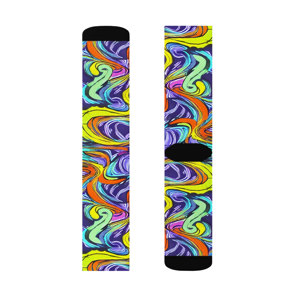Flux Fantasia on Socks — Left Sock