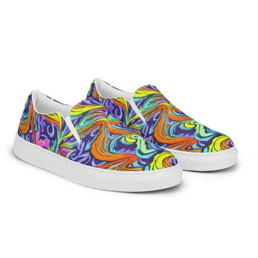 Flux Fantasia on a Women's Slip-On Canvas Shoes