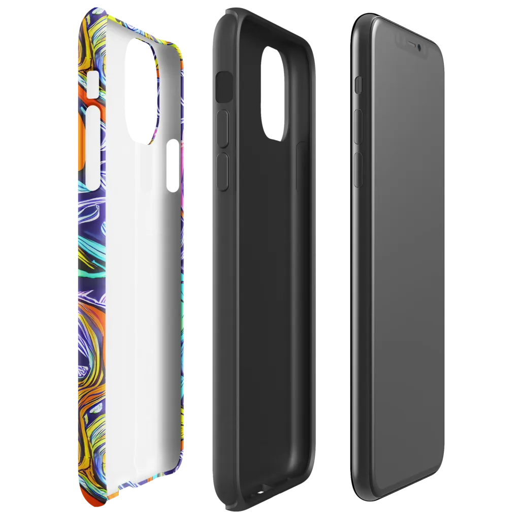 Flux Fantasia on Tough Case for iPhone® — Right