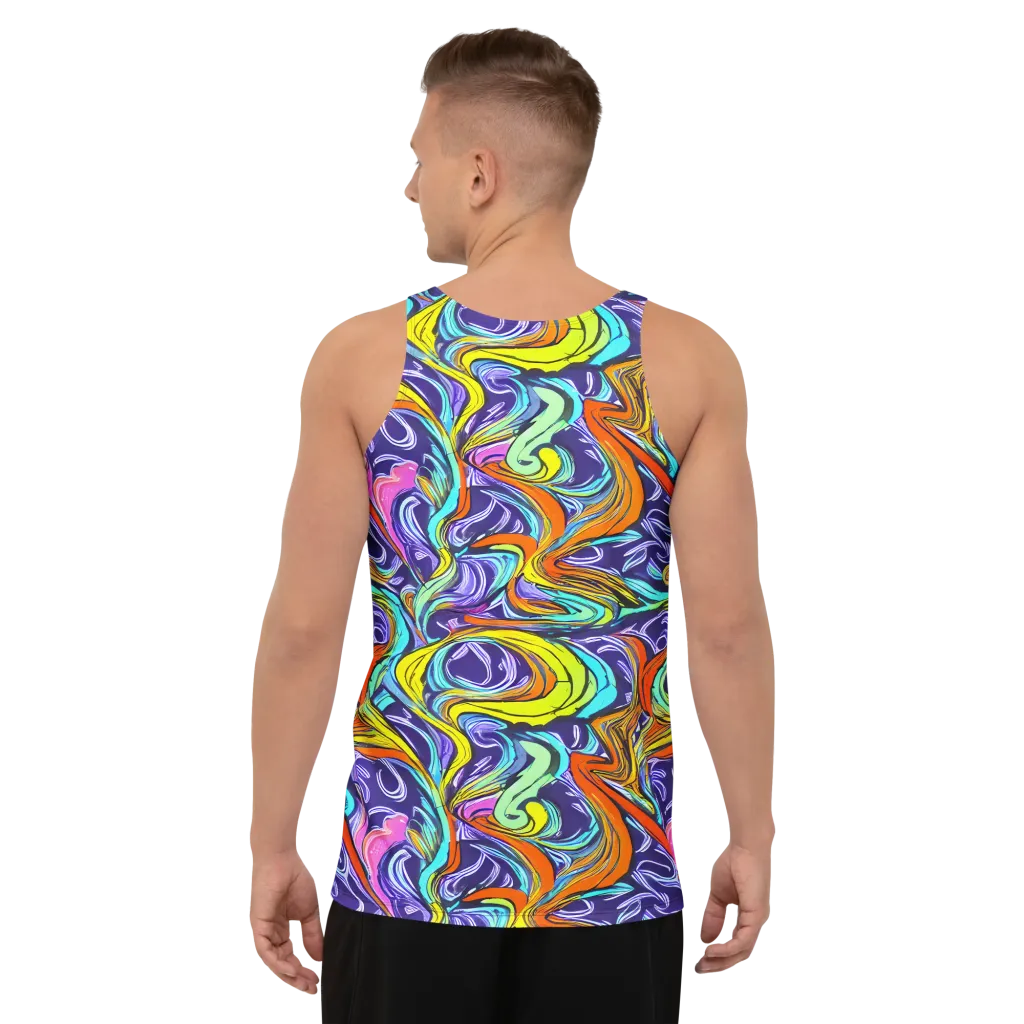 Flux Fantasia on Men's Tank Top — Back