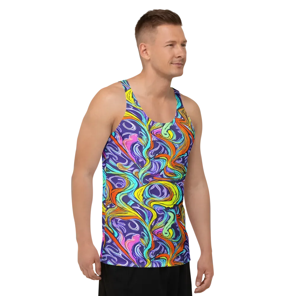 Flux Fantasia on Men's Tank Top — Right Front