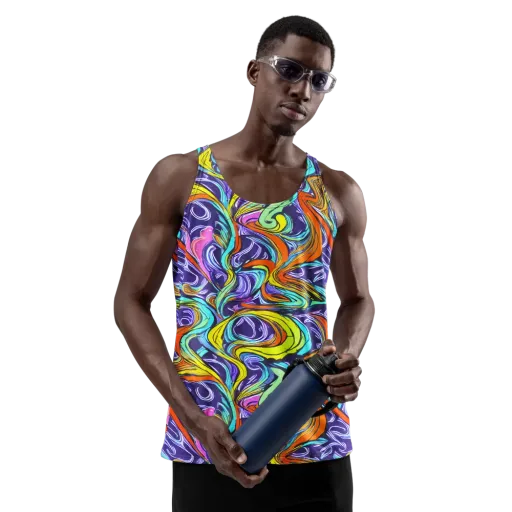 Flux Fantasia on a Men's Tank Top