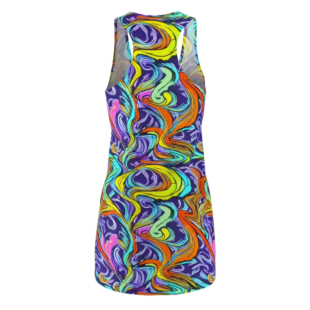 Flux Fantasia on Racerback Dress — Back