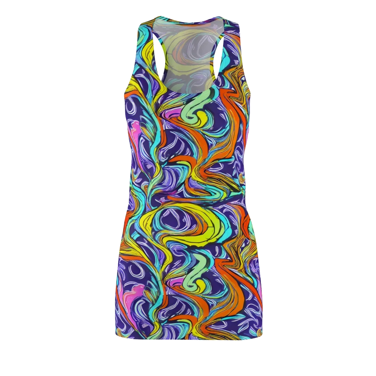 Flux Fantasia on Racerback Dress — Front