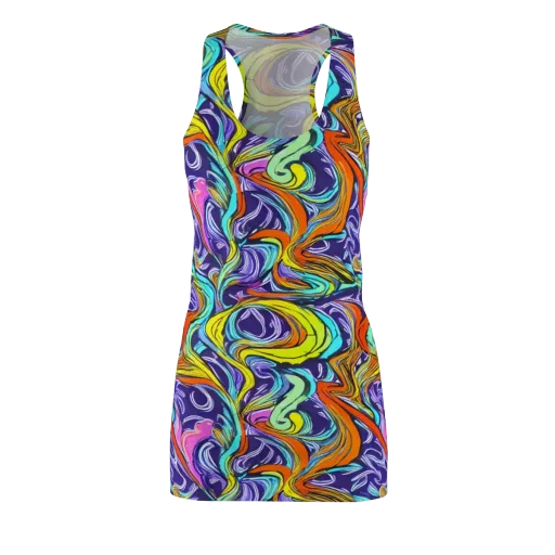 Flux Fantasia on a Racerback Dress