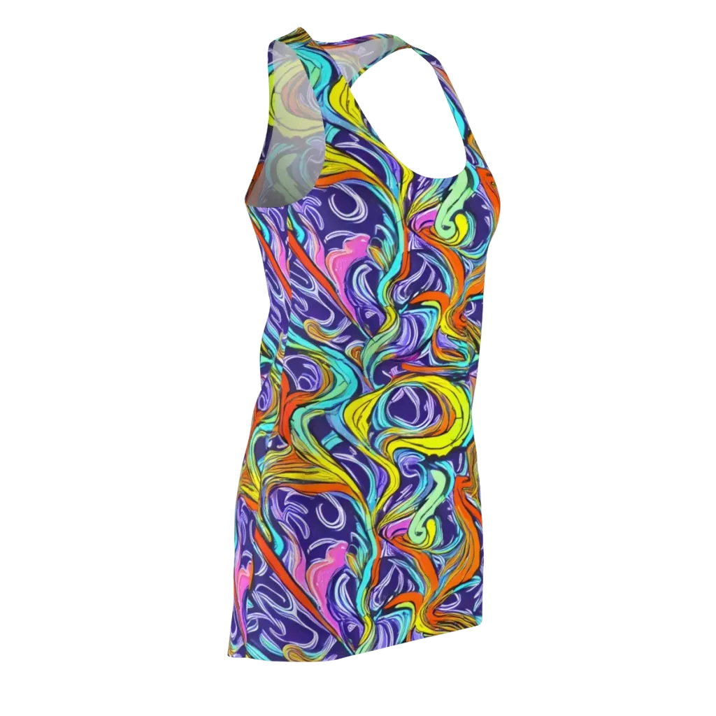 Flux Fantasia on Racerback Dress — Front Side
