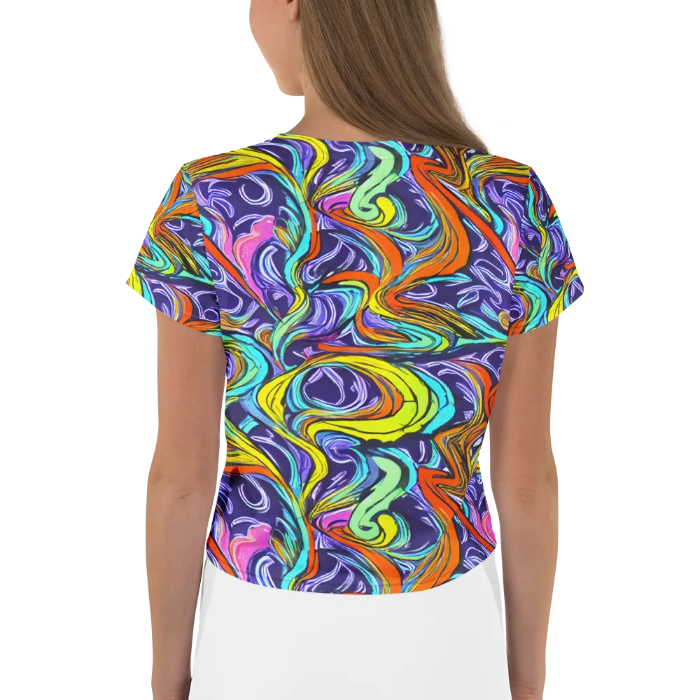 Flux Fantasia on Crop Tee — Back