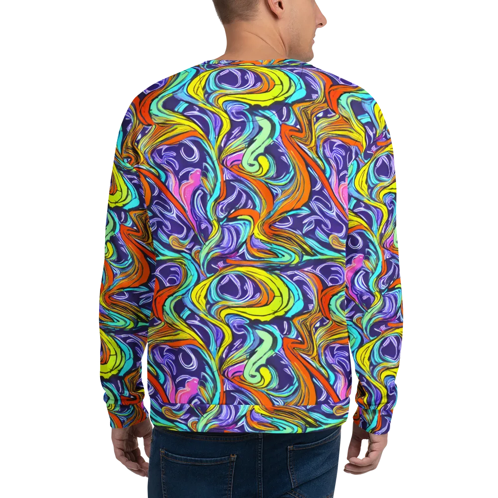 Flux Fantasia on Sweatshirt — Back