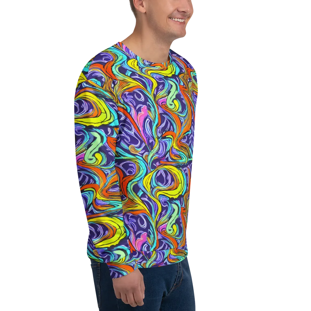 Flux Fantasia on Sweatshirt — Right Front