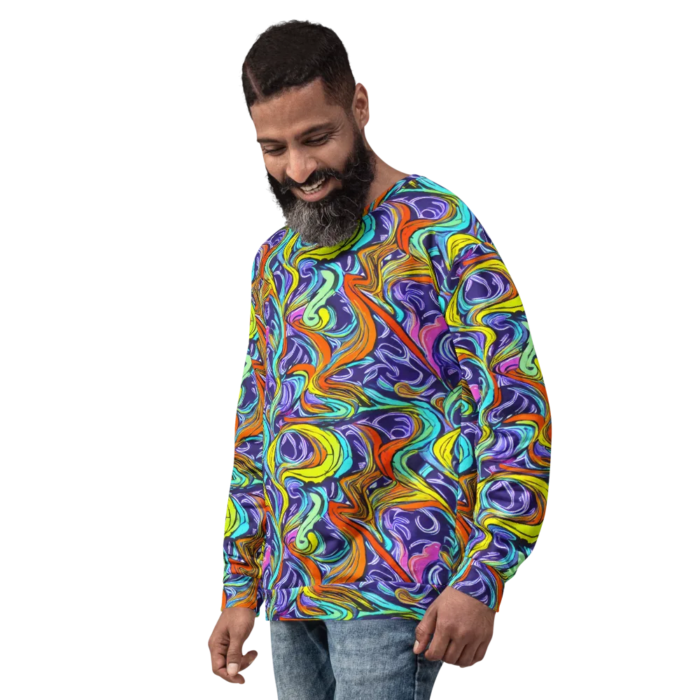Flux Fantasia on Sweatshirt — Left Front