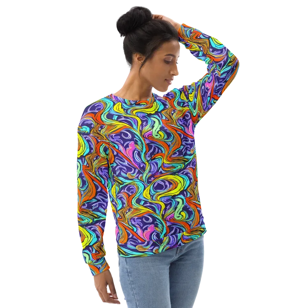 Flux Fantasia on Sweatshirt — Right Front
